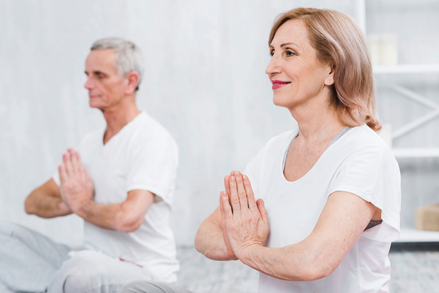 elderly couple mindfulness
